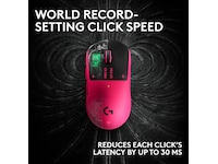 Logitech G PRO X3 SUPERSTRIKE trådlös gamingmus (rosa) Gamingmus