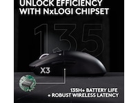 Logitech G PRO X3 SUPERSTRIKE trådlös gamingmus (svart) Gamingmus