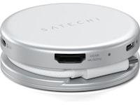 Satechi OntheGo 5-i-1 Multiport Adapter (Silver) Dockningsstation och USB-hub