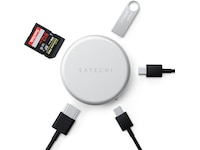 Satechi OntheGo 5-i-1 Multiport Adapter (Silver) Dockningsstation och USB-hub