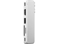 Satechi USB-C Snap Hub för MacBook Neo (silver) Dockningsstation och USB-hub