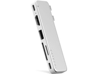 Satechi USB-C Snap Hub för MacBook Neo (silver) Dockningsstation och USB-hub