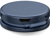 Satechi OntheGo 5-i-1 Multiport Adapter (indigo) Dockningsstation och USB-hub