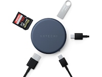 Satechi OntheGo 5-i-1 Multiport Adapter (indigo) Dockningsstation och USB-hub