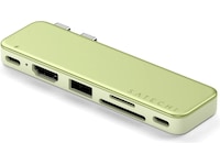 Satechi USB-C Snap Hub för MacBook Neo (citrus) Dockningsstation och USB-hub