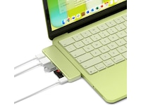 Satechi USB-C Snap Hub för MacBook Neo (citrus) Dockningsstation och USB-hub