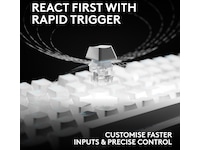 Logitech PRO X2 RAPID tangentbord (vit) Gamingtangentbord