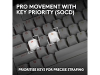 Logitech PRO X2 RAPID tangentbord (vit) Gamingtangentbord