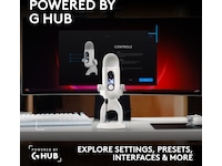 Logitech G Yeti 2 bordmikrofon (vit) Mikrofon