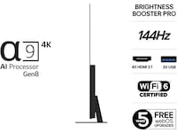 LG 83" C5 AI 4K OLED Smart TV (2025) + soundbar Över 80 tums TV