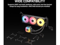 Corsair NAUTILUS II 360 RS ARGB Kylare (svart) CPU - Vattenkylning