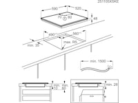 Electrolux HOI624TC 300 Induktionshäll 60 cm Induktionshäll