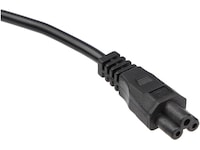 C5 till Schuko Strömkabel 2m (svart) Strömkablar