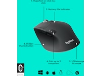 Logitech M720 Triathlon Trådlös Mus Mus