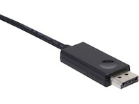 USB-C till Displayport kabel 2m (svart) Skärmkablar