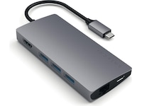 Satechi MultiPort 4K Docking V2 (rymdgrå) Dockningsstation och USB-hub