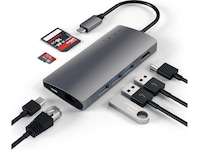 Satechi MultiPort 4K Docking V2 (rymdgrå) Dockningsstation och USB-hub
