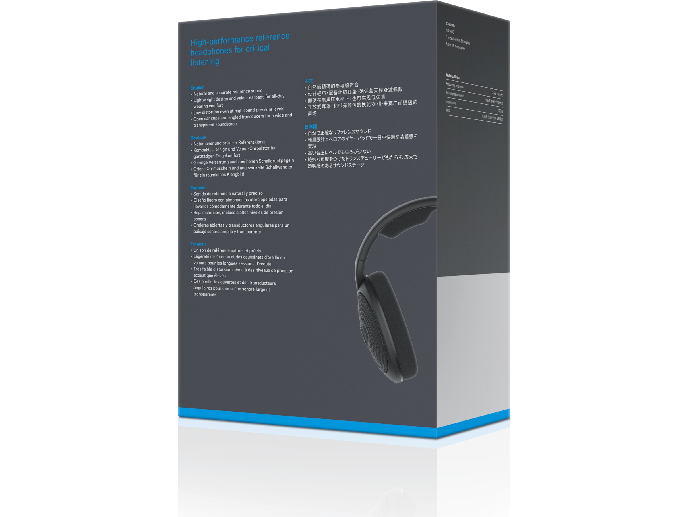 Sennheiser HD 560S hörlurar med sladd, Over-Ear (svart) Hörlurar
