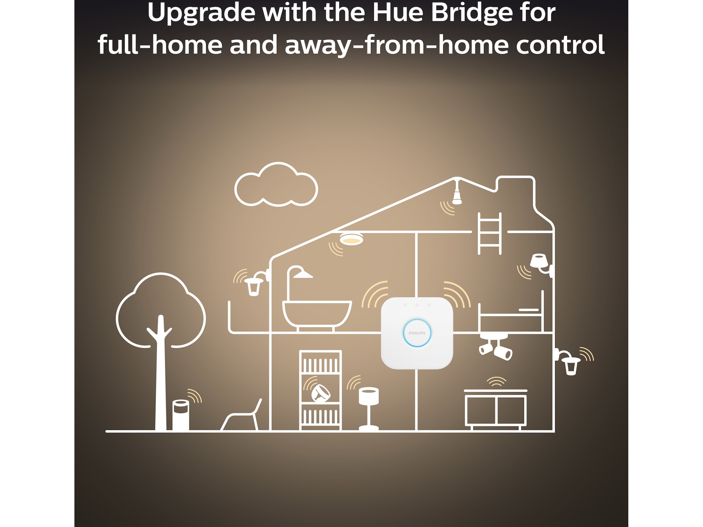 Philips Hue Enrave medium taklampa (svart) Taklampa