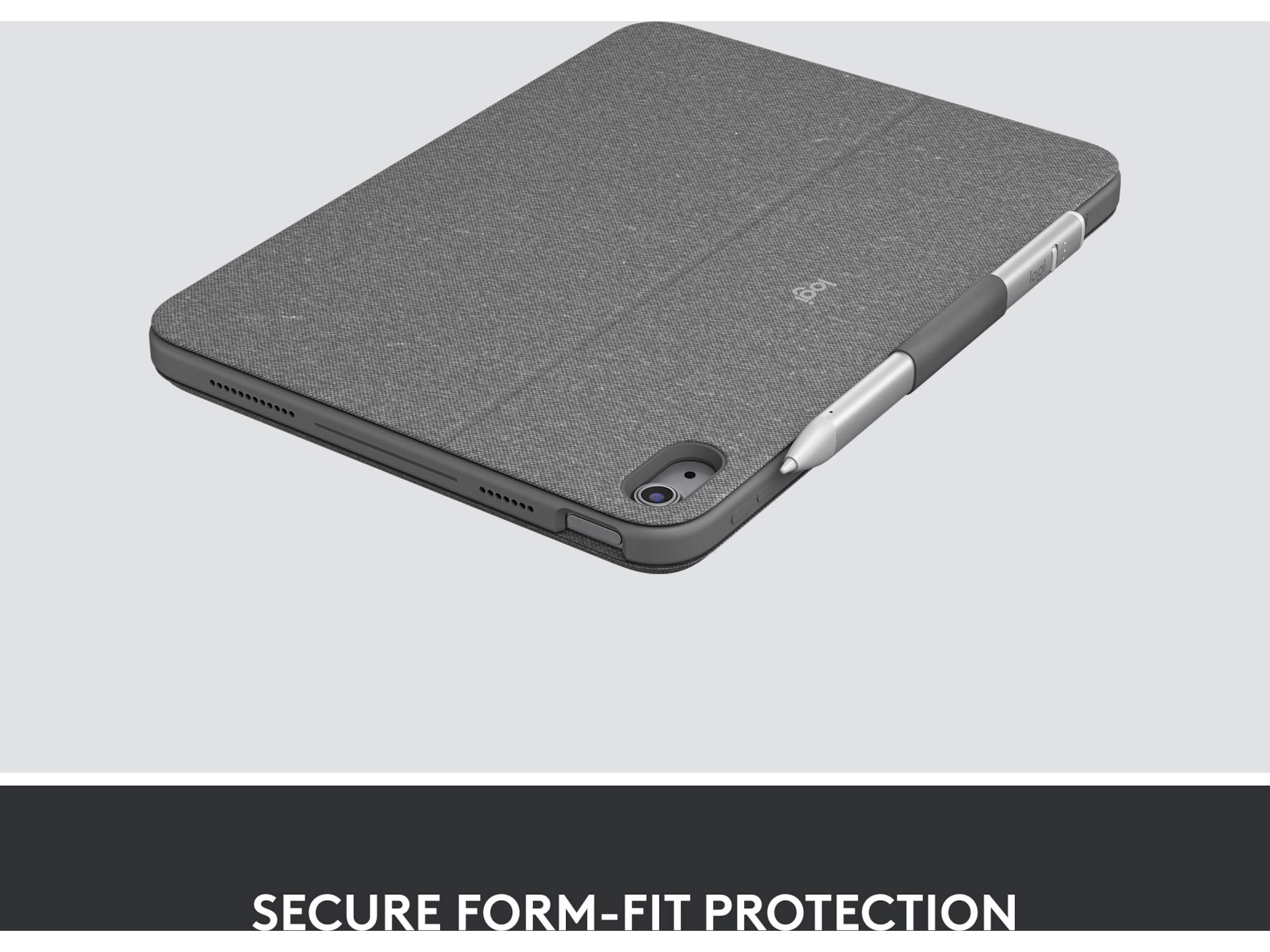 Logitech iPad 10,9" / 11" Combo Touch Tangentbordsfodral (oxford grey) Skydd