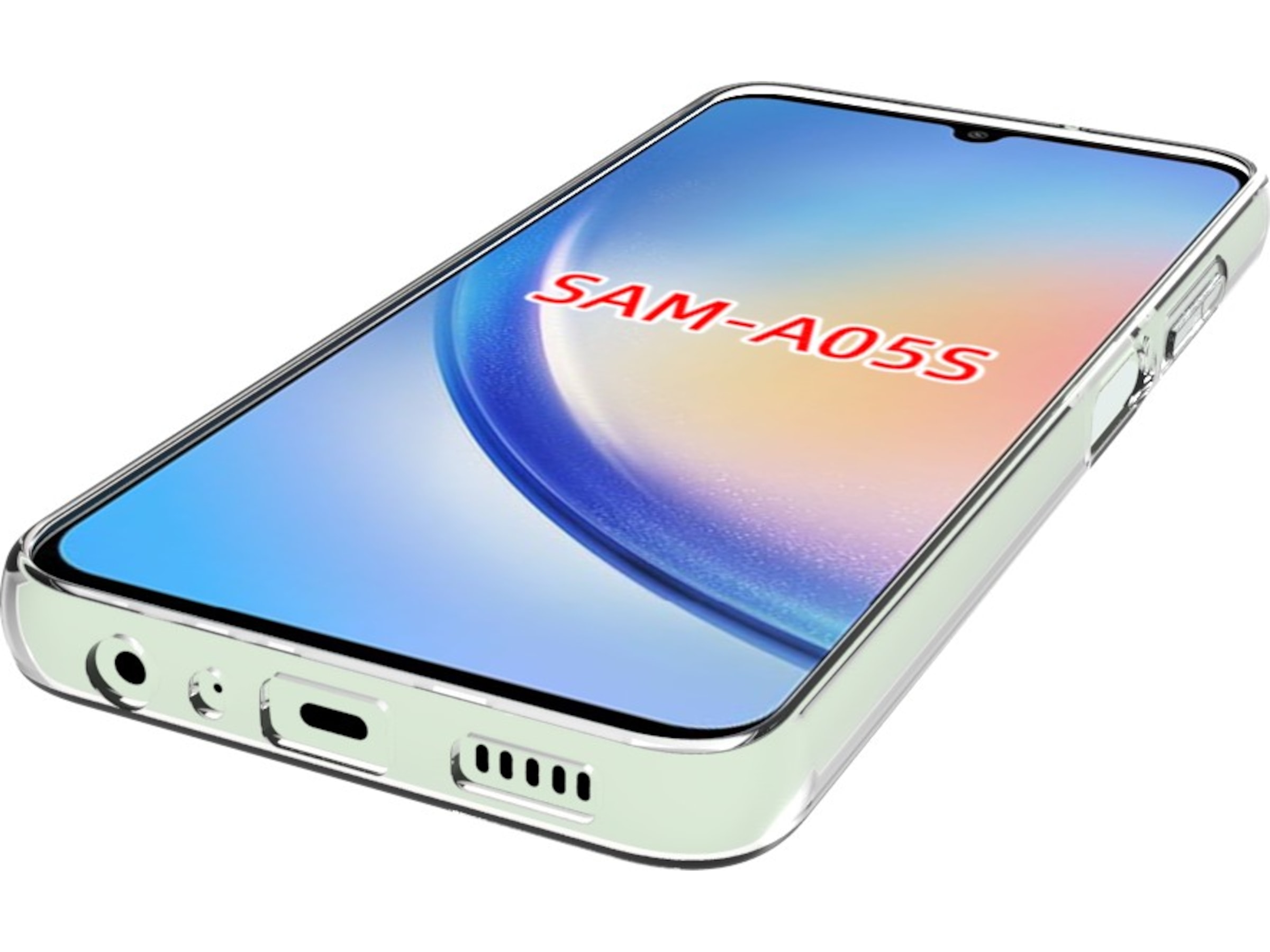 iiglo Galaxy A05S Silikonskydd (transparent) Mobilskal