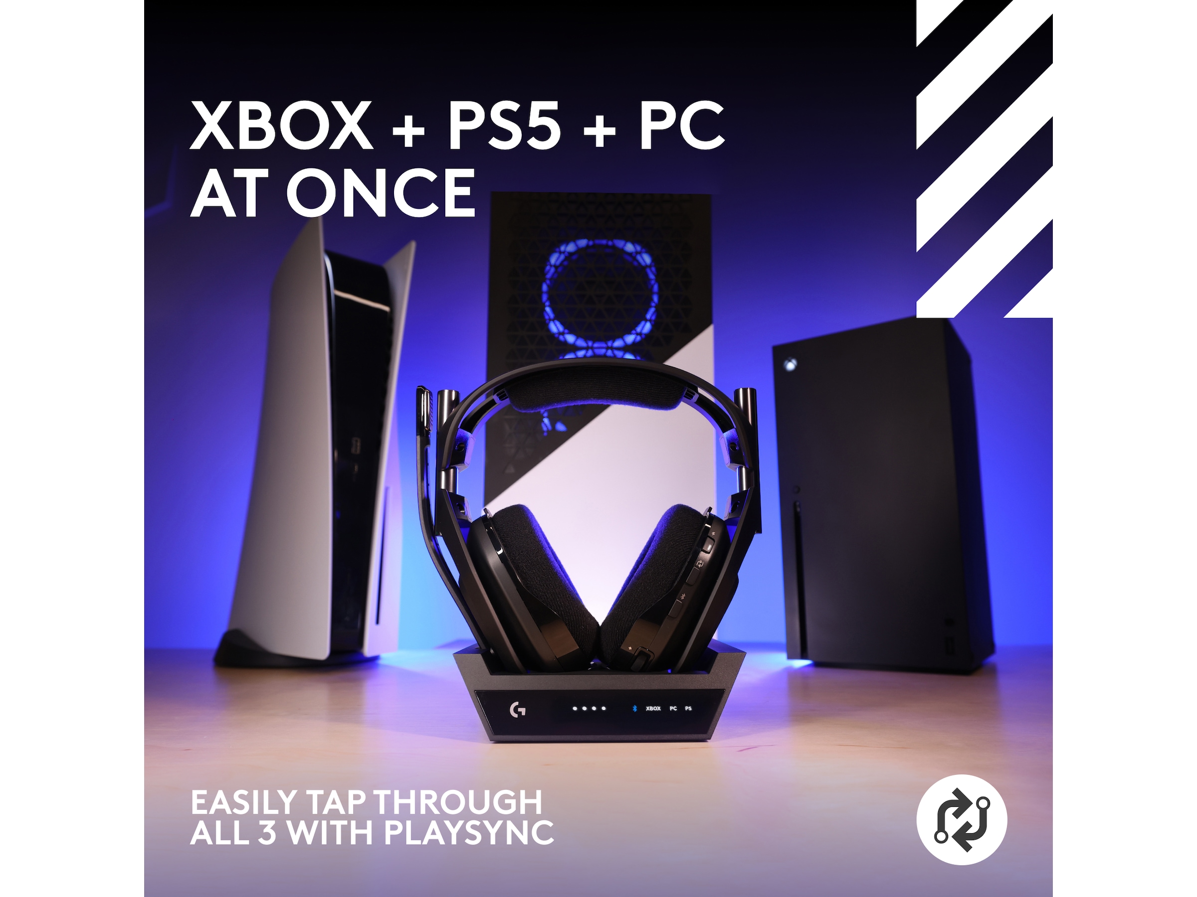 Astro A50 X LIGHTSPEED Trådlöst Gaming headset + batteriladdare (svart) Gamingheadset