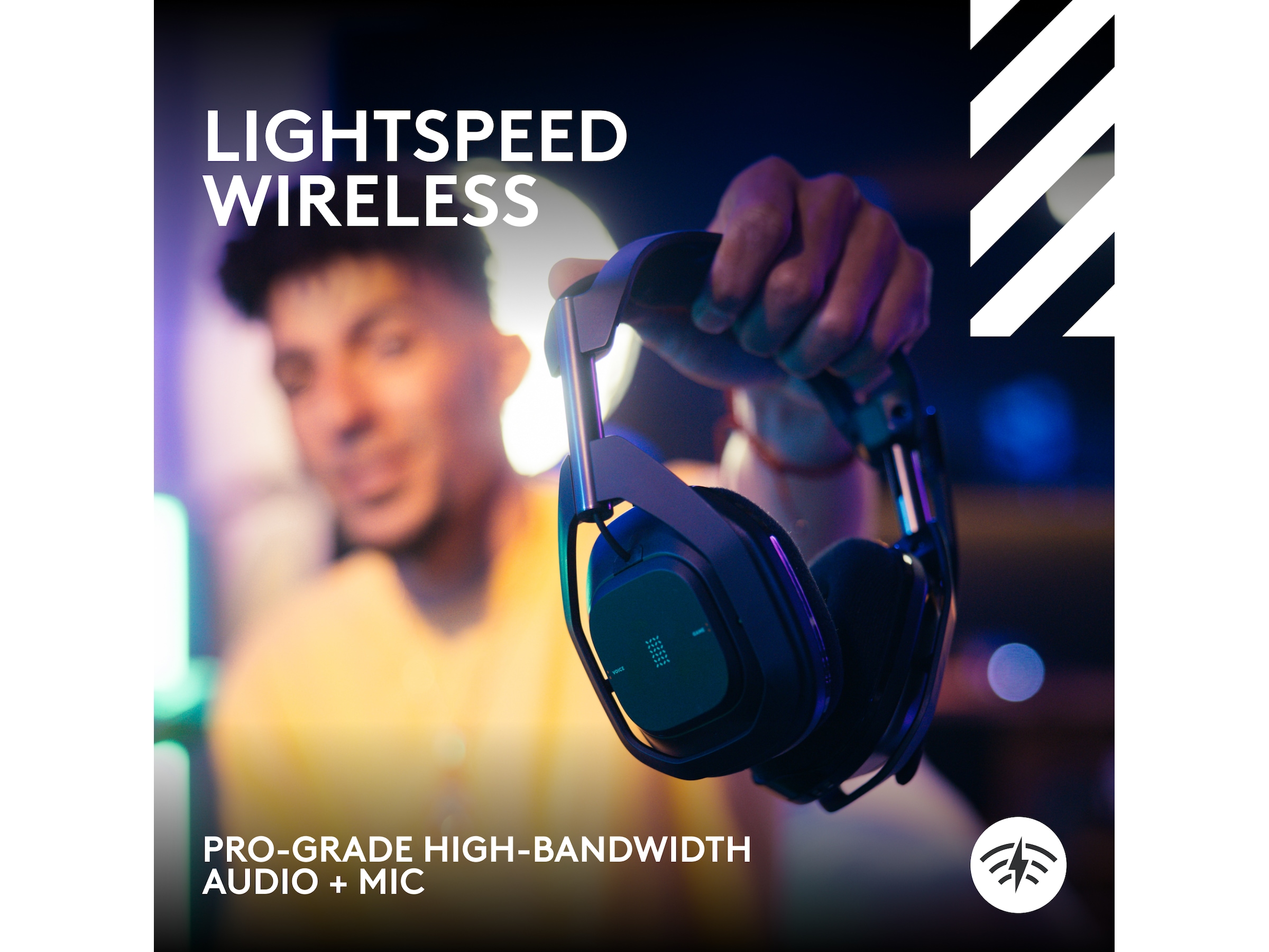 Astro A50 X LIGHTSPEED Trådlöst Gaming headset + batteriladdare (svart) Gamingheadset