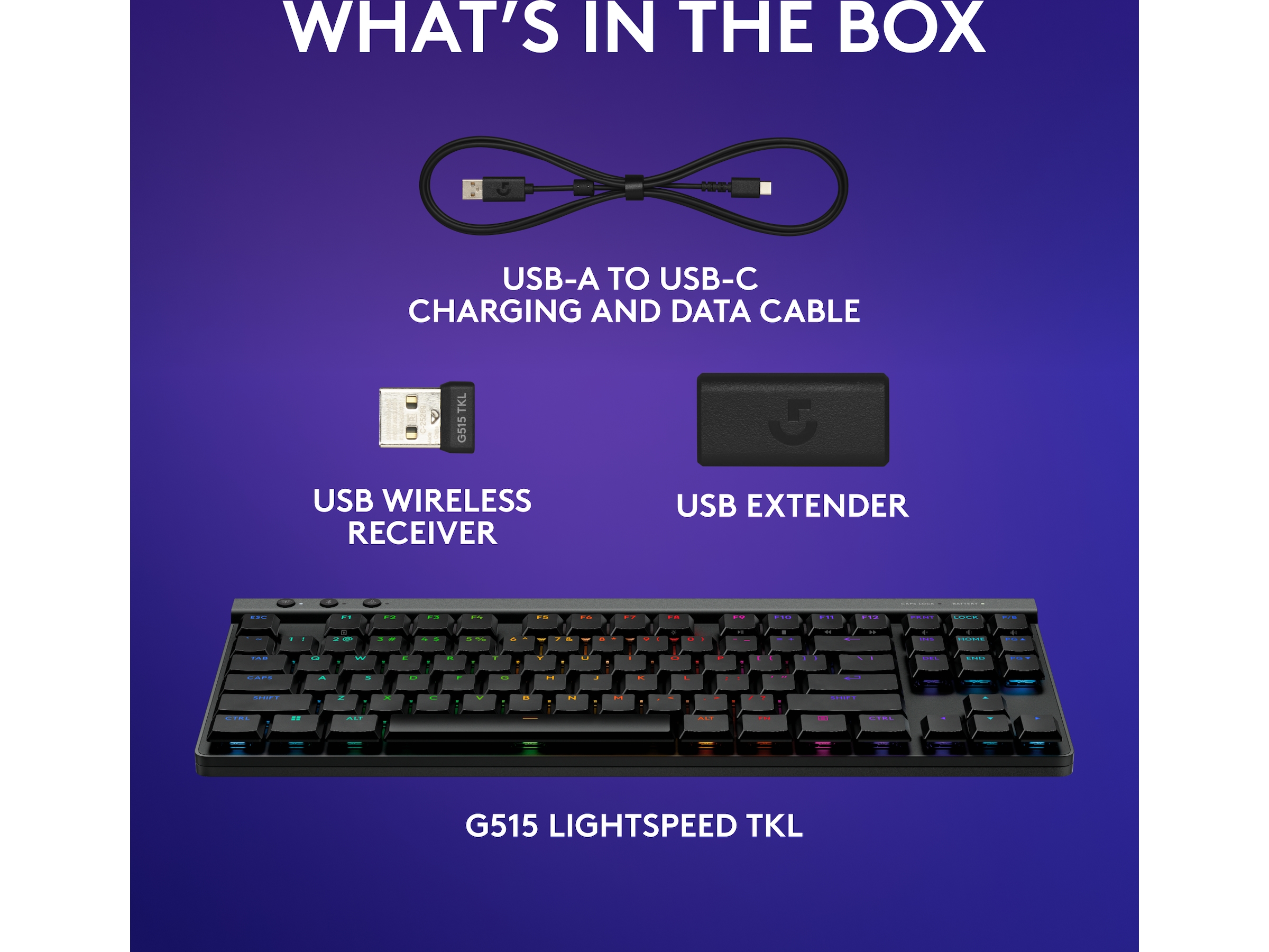 Logitech G G515 Lightspeed Gamingtangentbord (svart) Gamingtangentbord