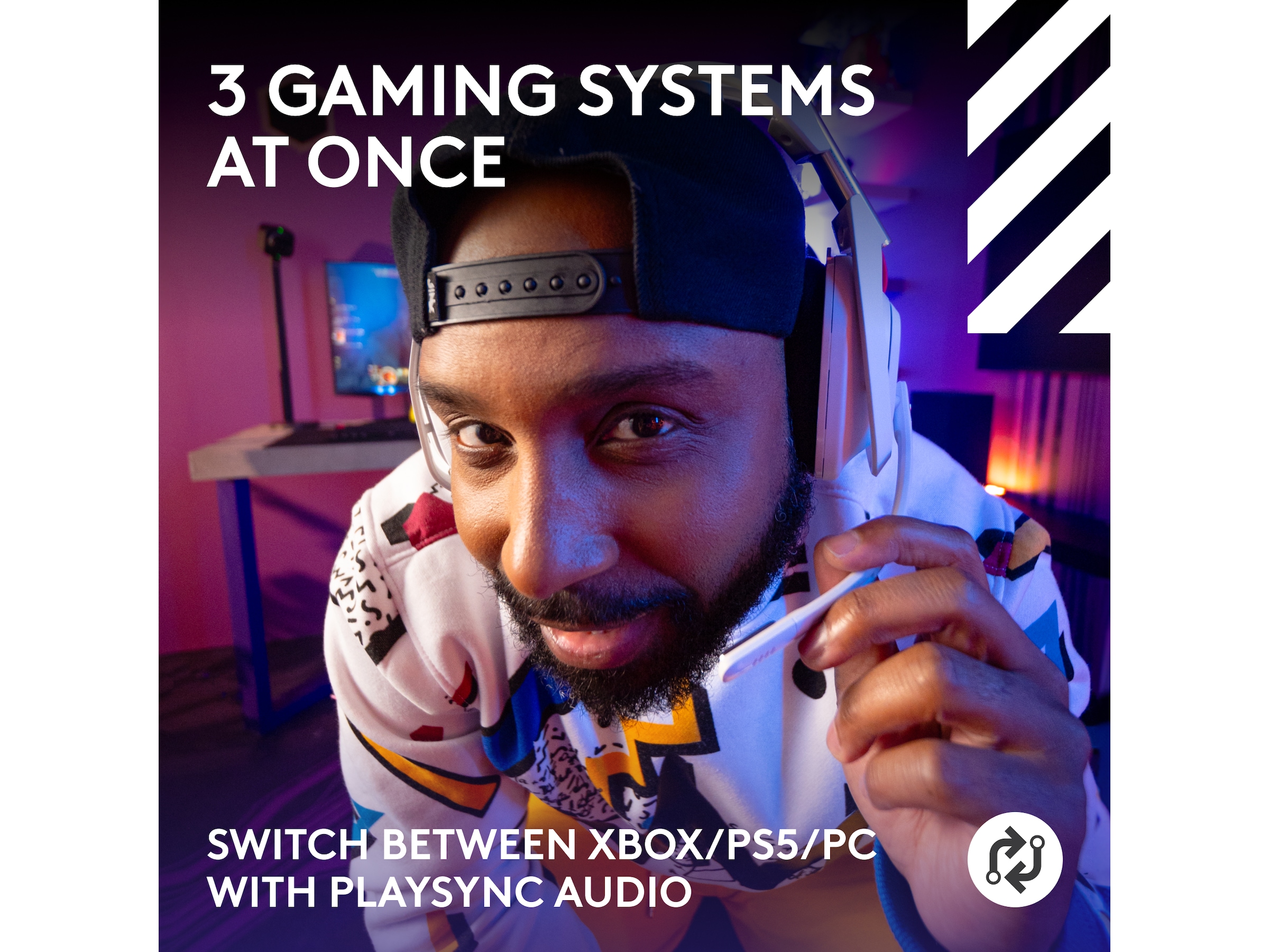 Logitech Astro A50 Lightspeed Trådlöst Gamingheadset (vit) Gamingheadset