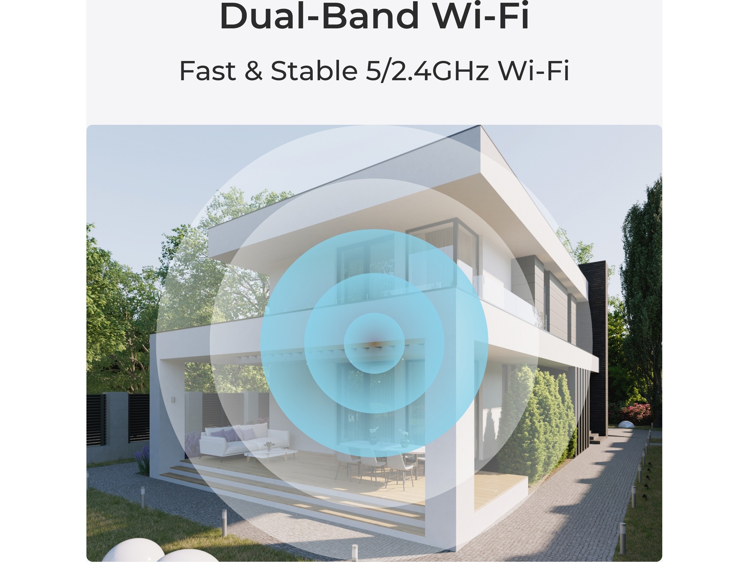 Reolink W320 WiFi övervakningskamera utomhus Övervakningskamera