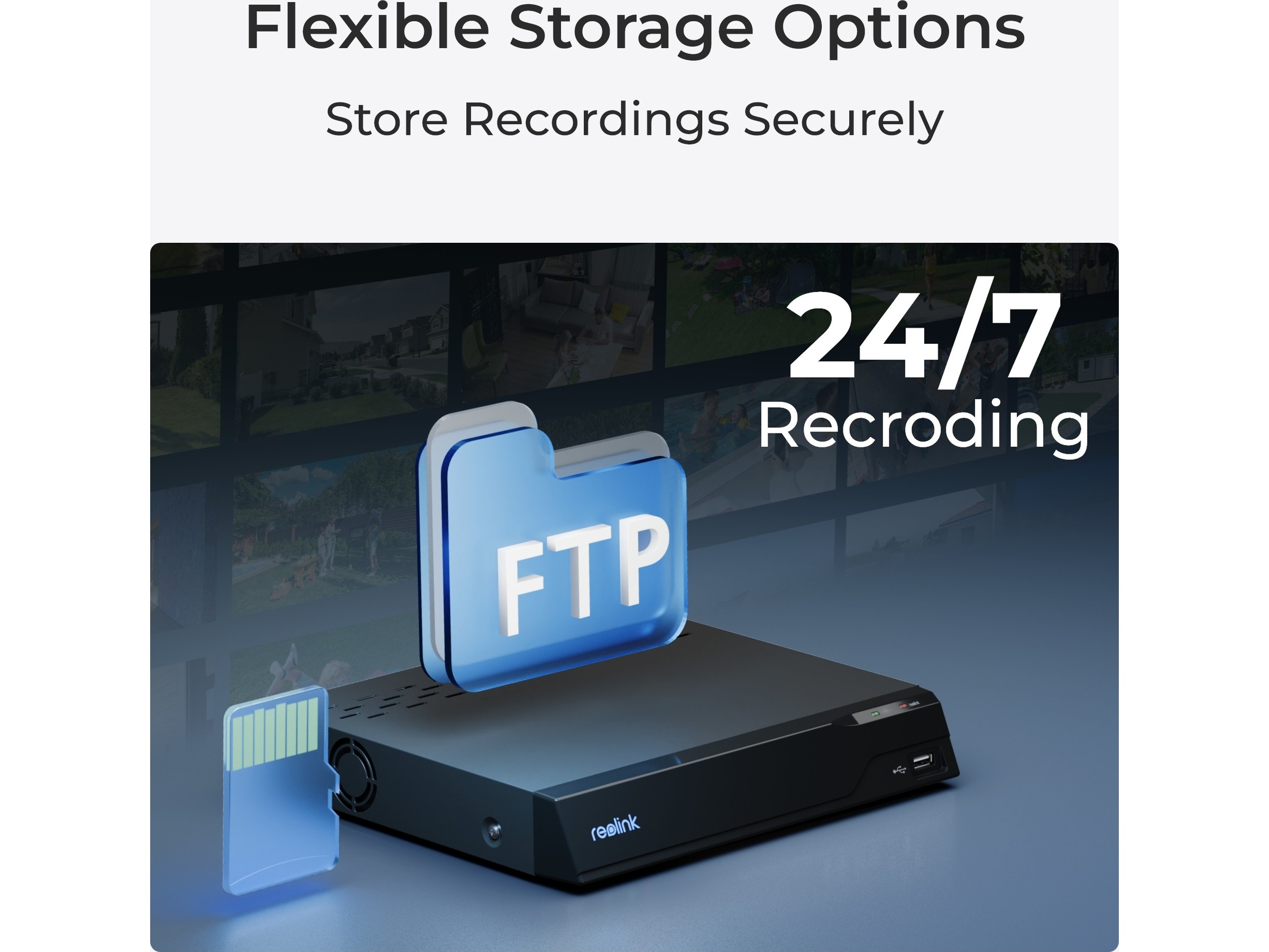 Reolink W320 WiFi övervakningskamera utomhus Övervakningskamera