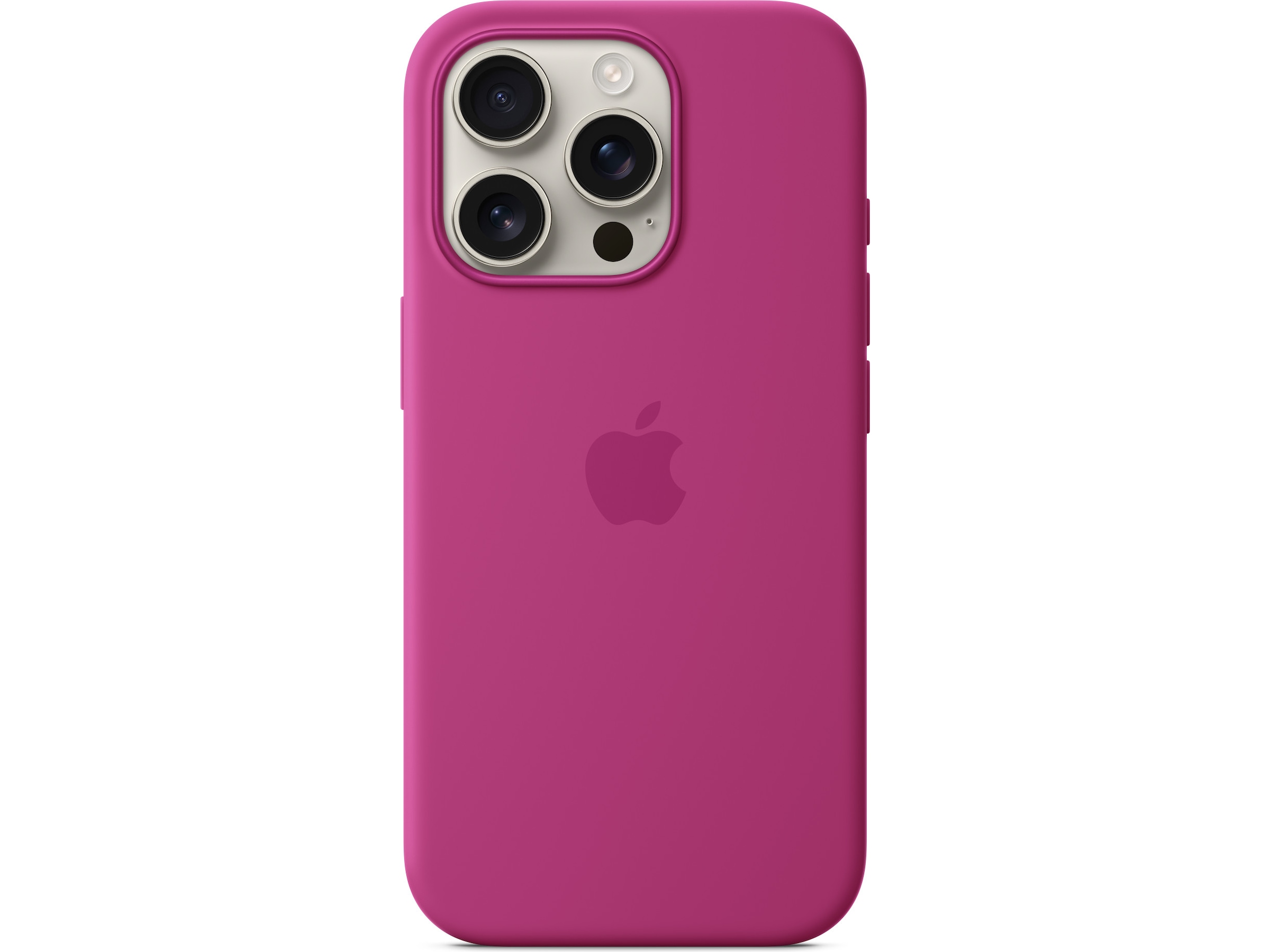 Apple iPhone 16 Pro Silikonskal (lila fuchsia) Mobilskal