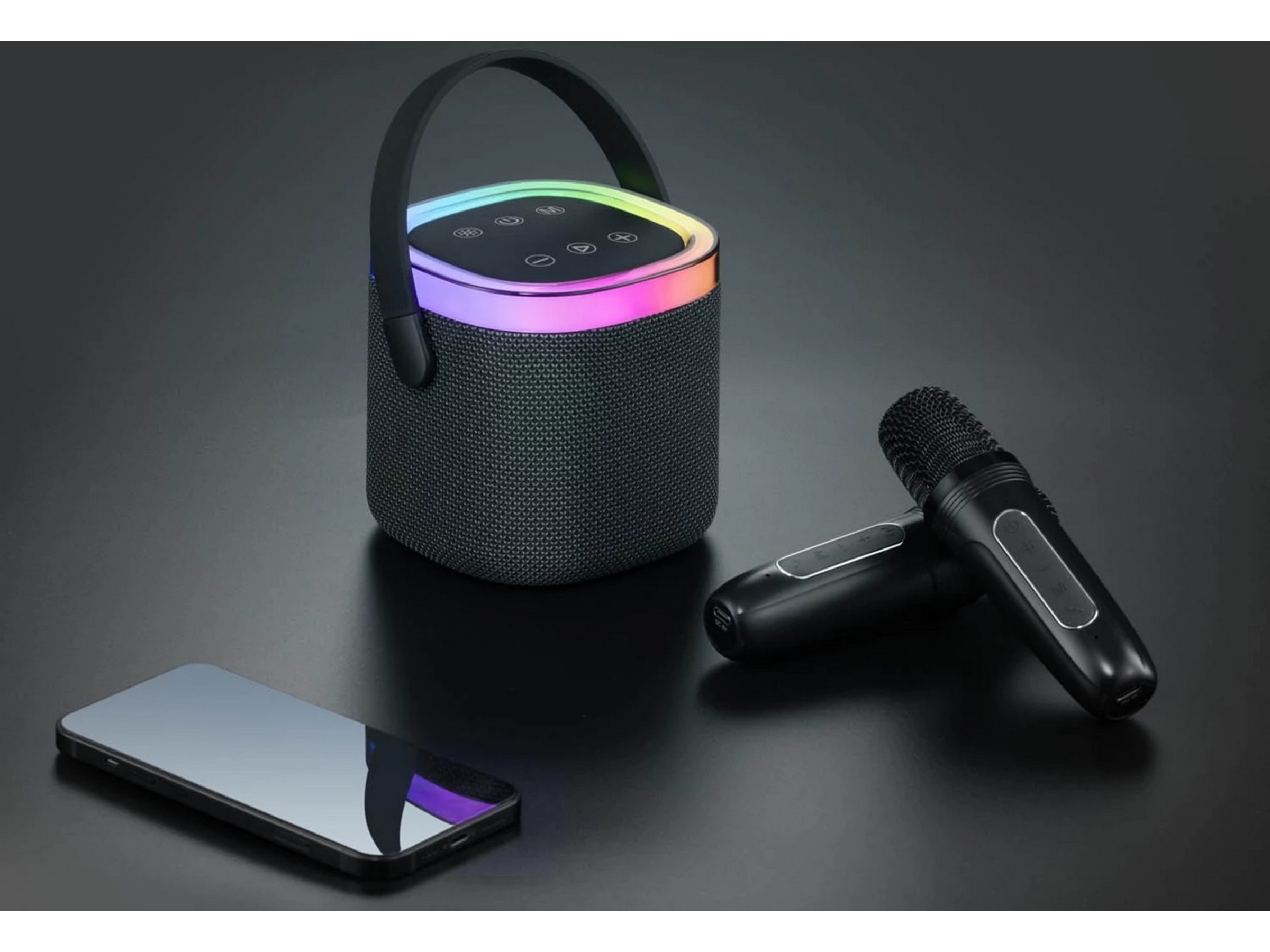 Andersson KEM-D3000 Bärbar karaokehögtalare med 2 mikrofoner Trådlös / Bluetooth högtalare