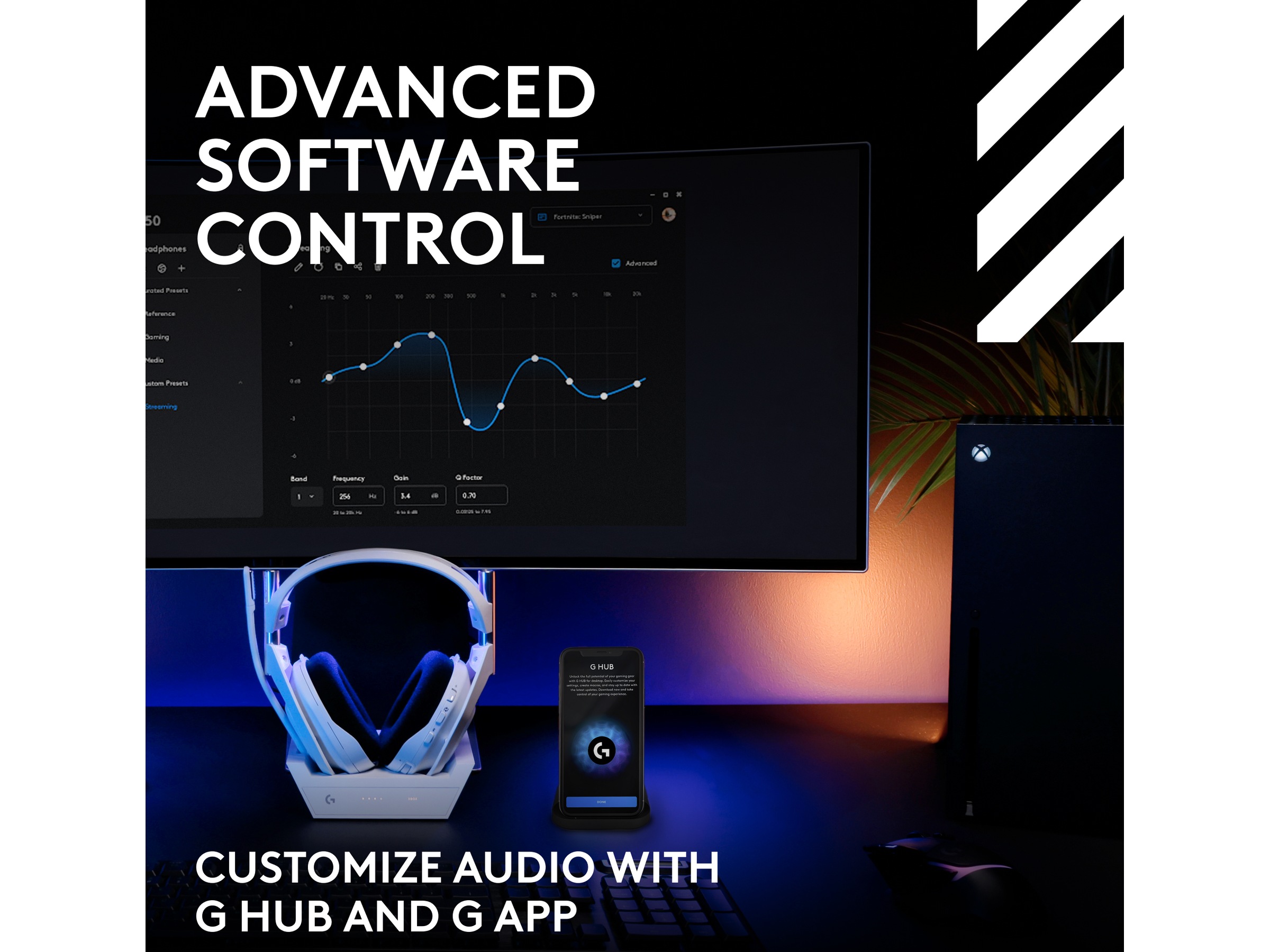 Logitech Astro A50 Lightspeed Trådlöst Gamingheadset (vit) -B-Grade Demo headset