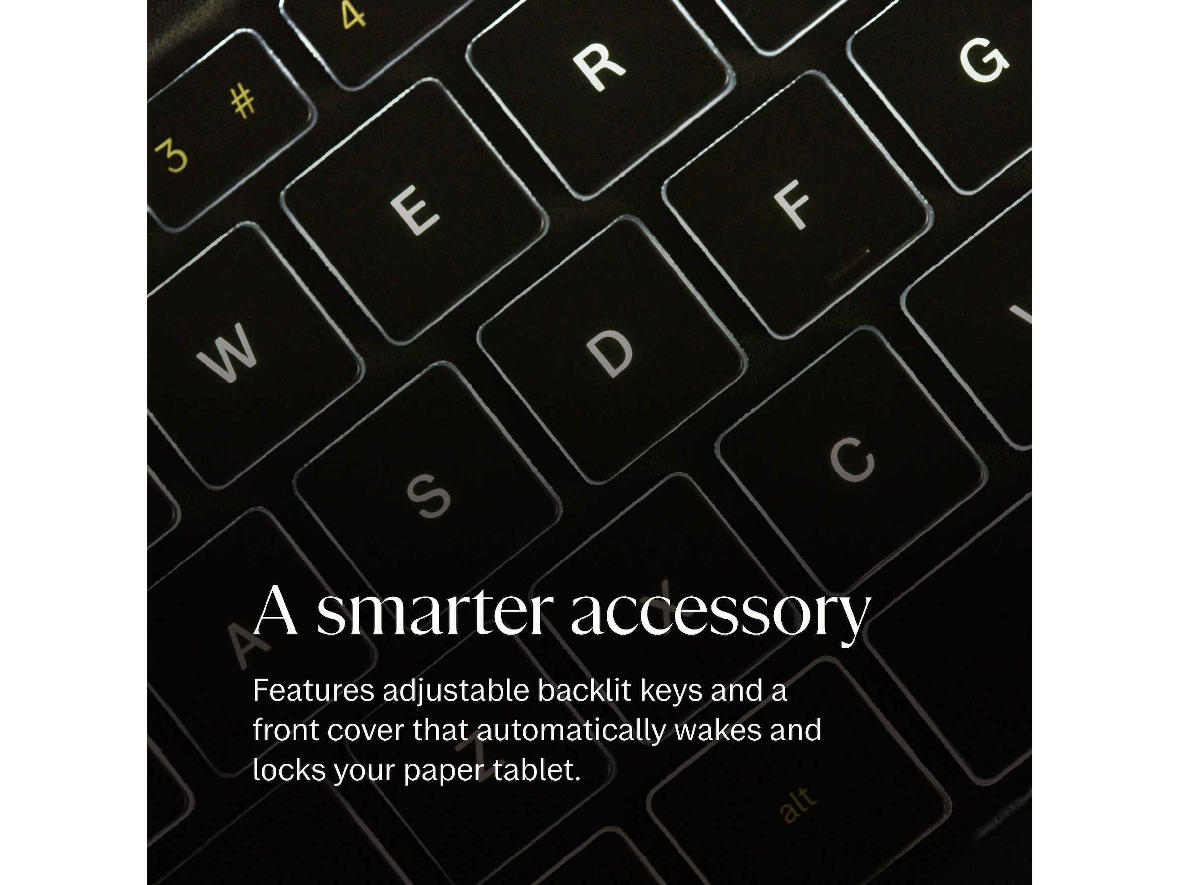 reMarkable Paper Pro Type Folio tangentbordsfodral (basalt) Tillbehör till digitala anteckningsblock