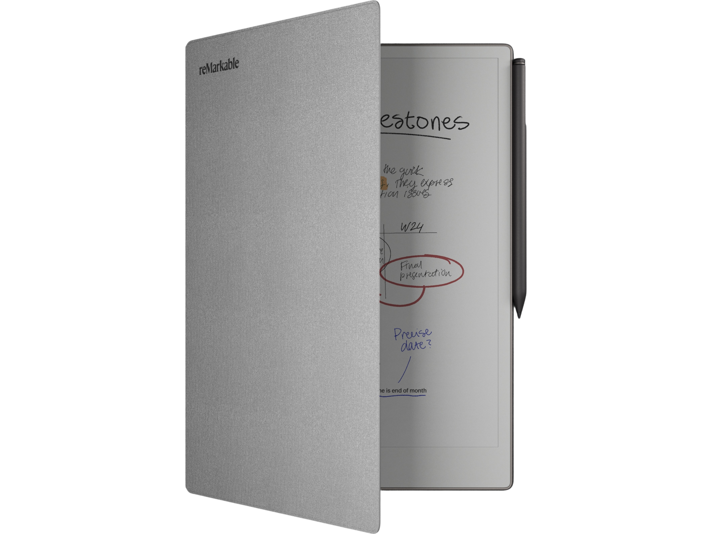 reMarkable Paper Pro Book Folio (grå) Tillbehör till digitala anteckningsblock