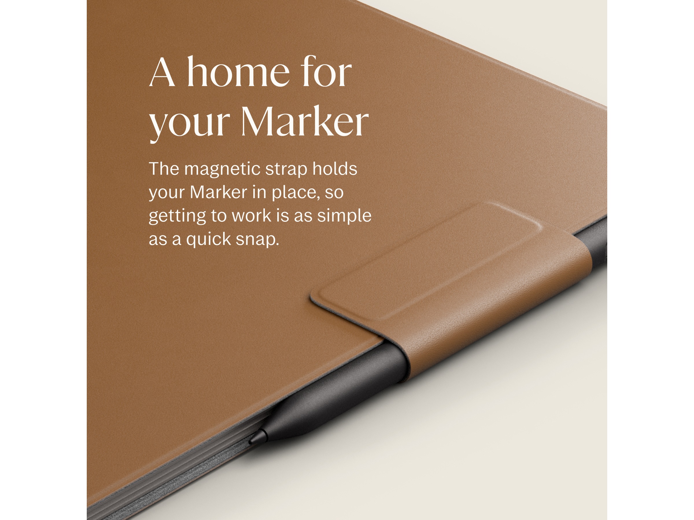 reMarkable Paper Pro Book Folio (brun) Tillbehör till digitala anteckningsblock