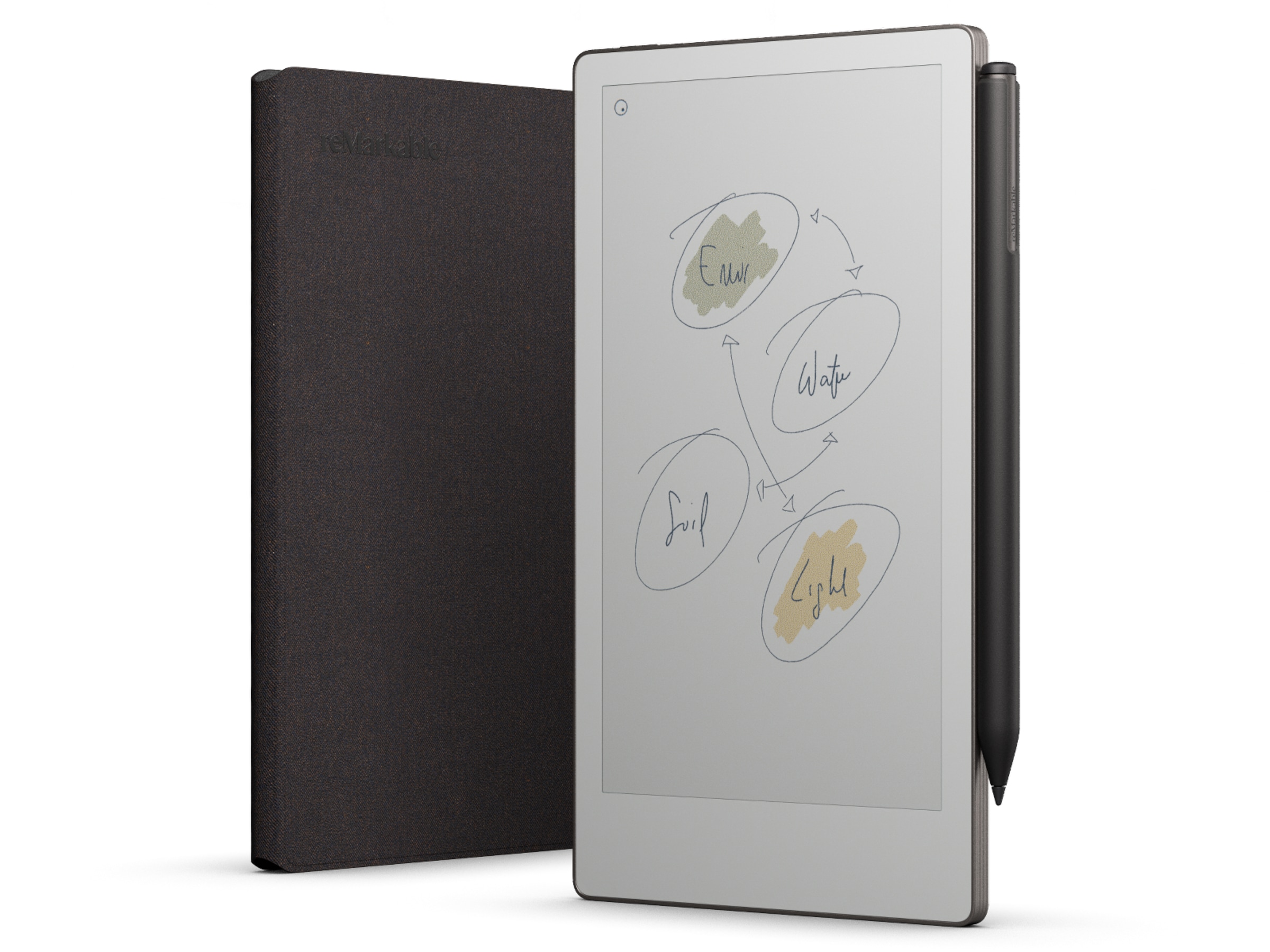 reMarkable Paper Pro Move 7.3" inkl. Marker Plus & Book Folio (basalt) Digitala anteckningsblock