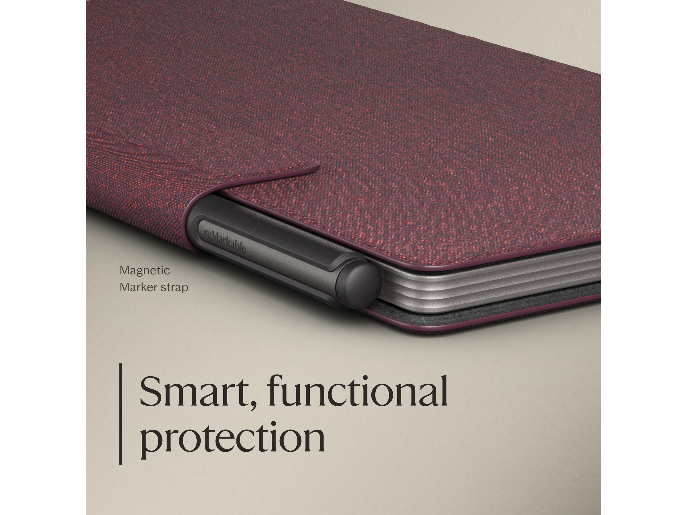 reMarkable Paper Pro Move Book Folio (burgundy) Tillbehör till digitala anteckningsblock