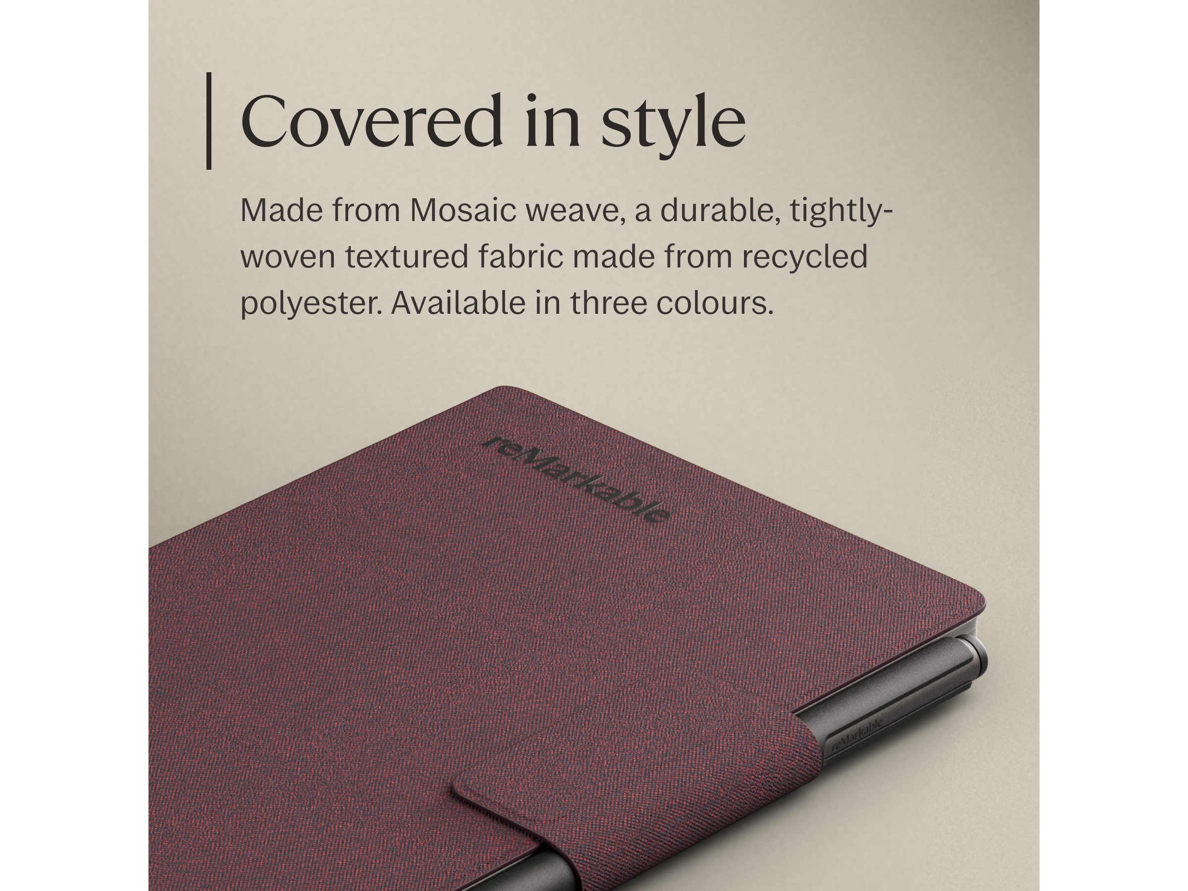 reMarkable Paper Pro Move Book Folio (burgundy) Tillbehör till digitala anteckningsblock