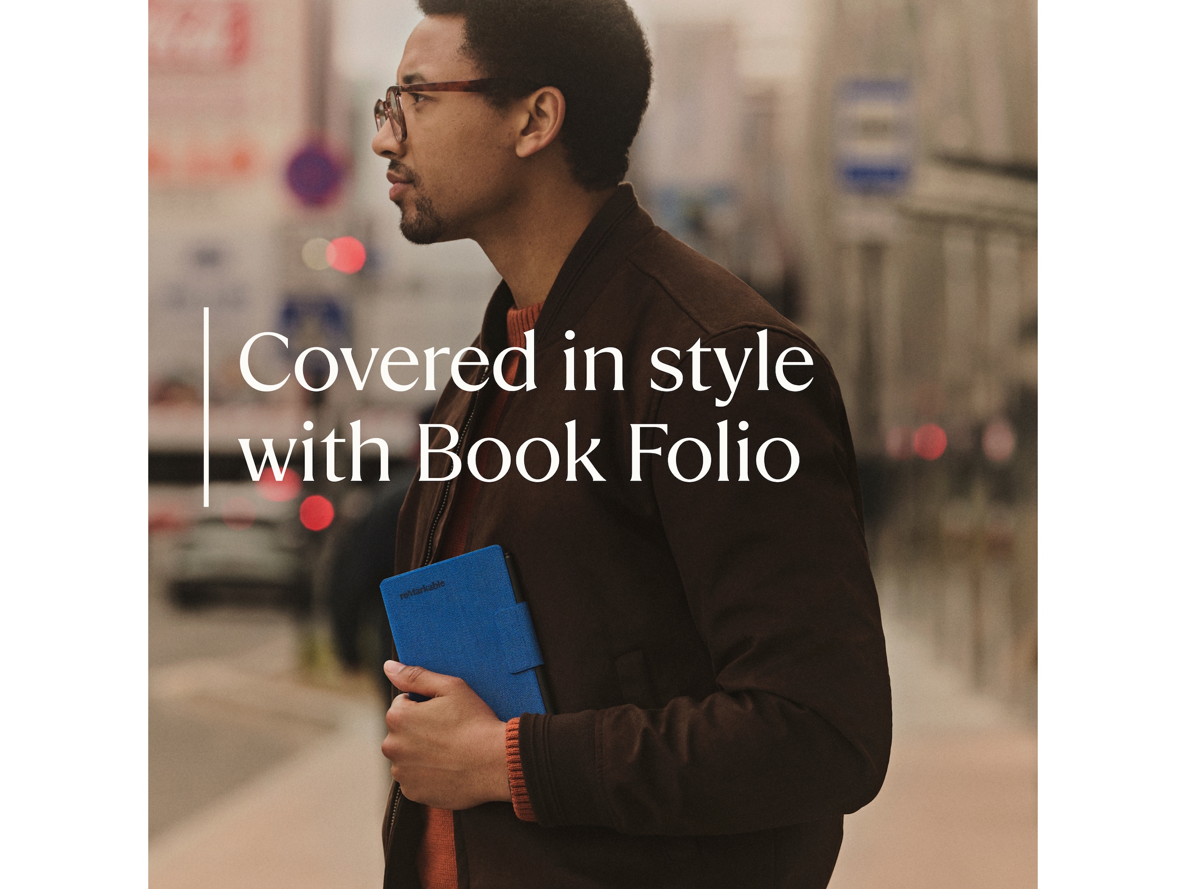 reMarkable Paper Pro 7.3" inkl. Marker Plus & Book Folio (svart skinn) Digitala anteckningsblock