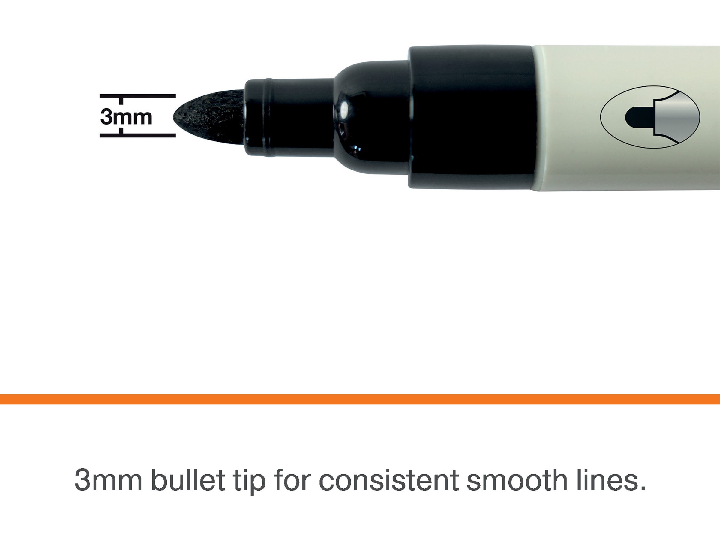 Nobo whiteboardpennor, 4-pack (svart) Whiteboards