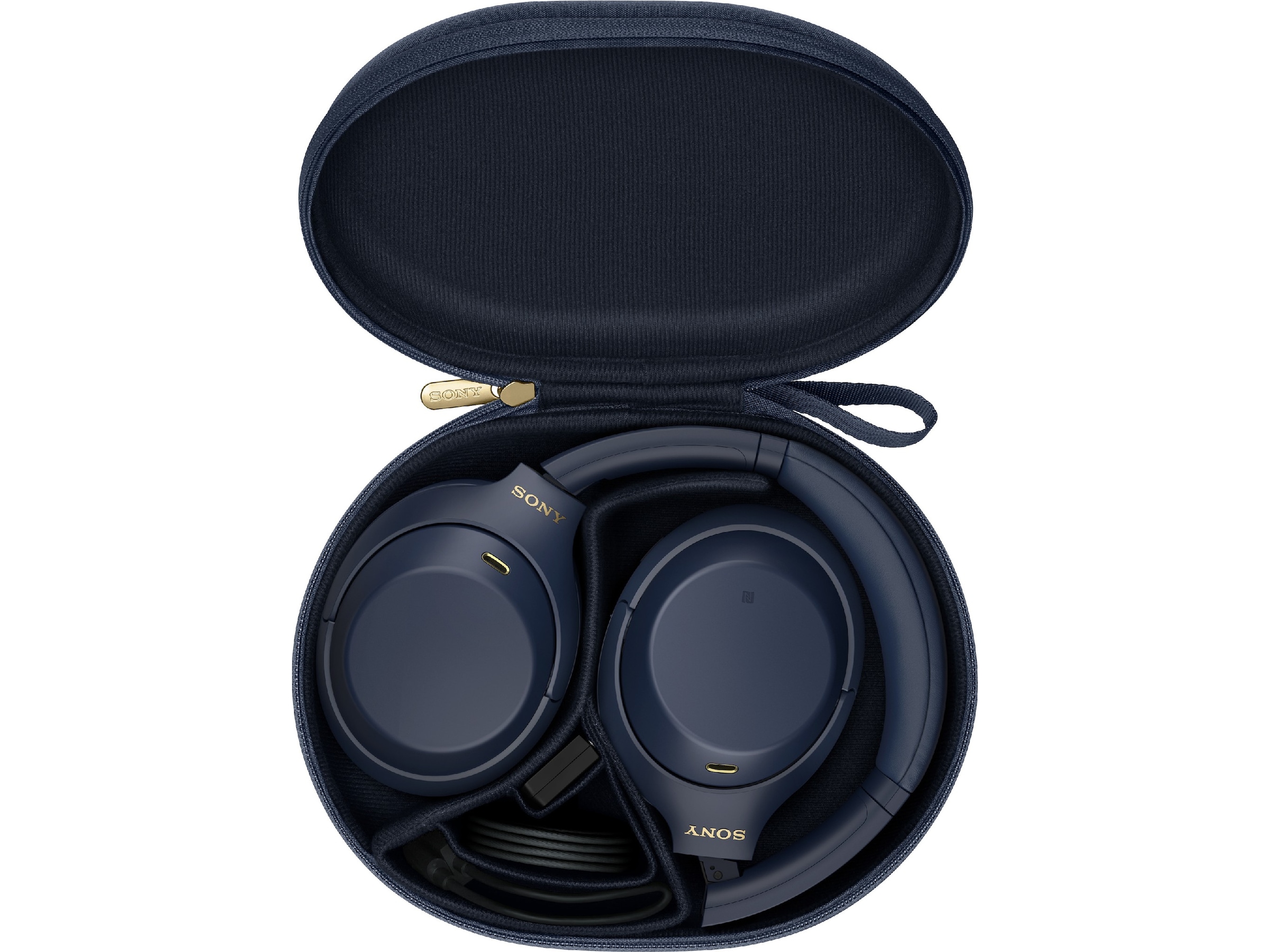 Sony WH-1000XM4 Trådlösa hörlurar, Over-Ear (blå) Hörlurar