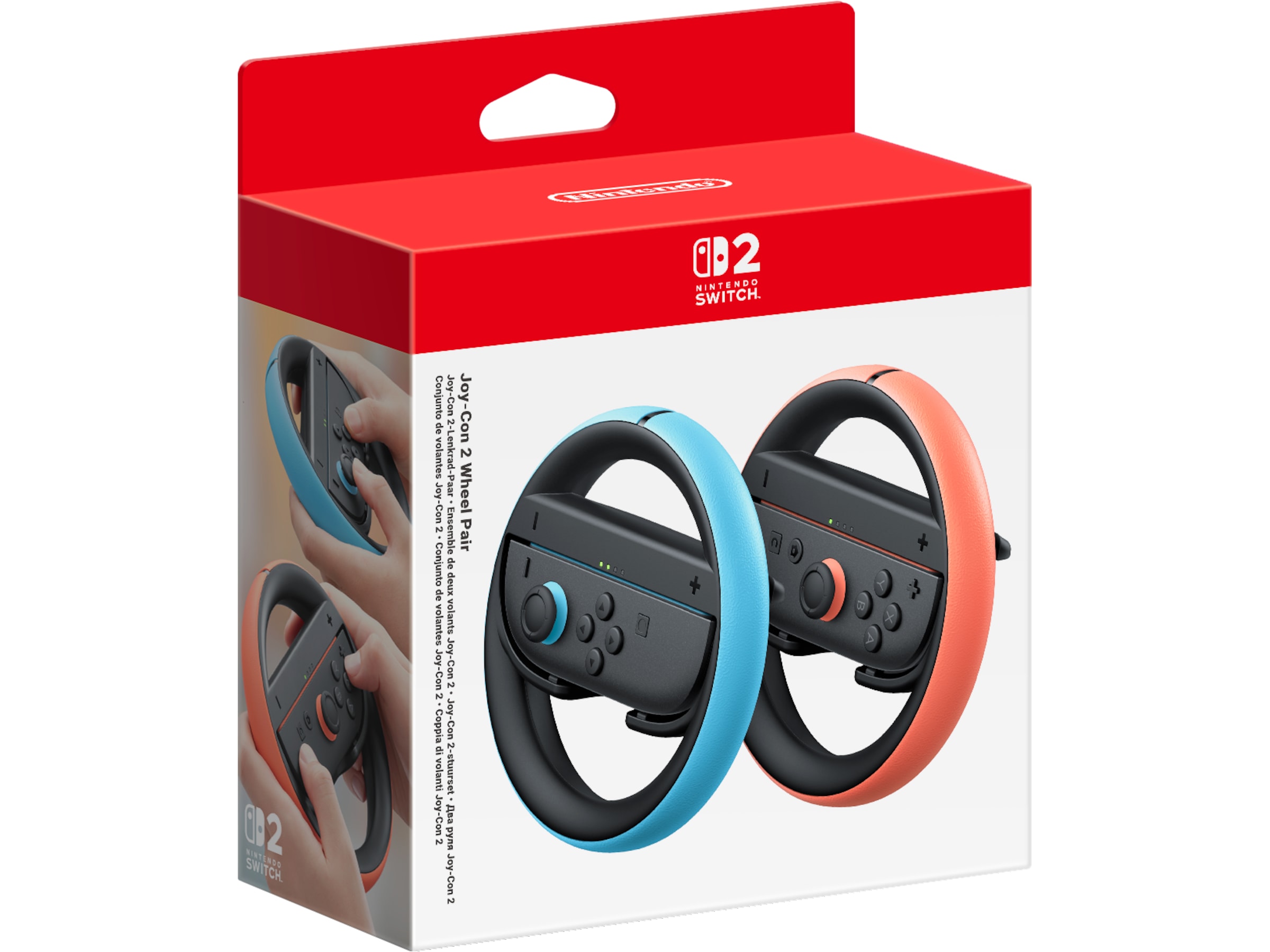 Nintendo Switch 2 Joy-Con 2 Wheel Pair (light blue/light red) Tillbehör till spelkonsoler