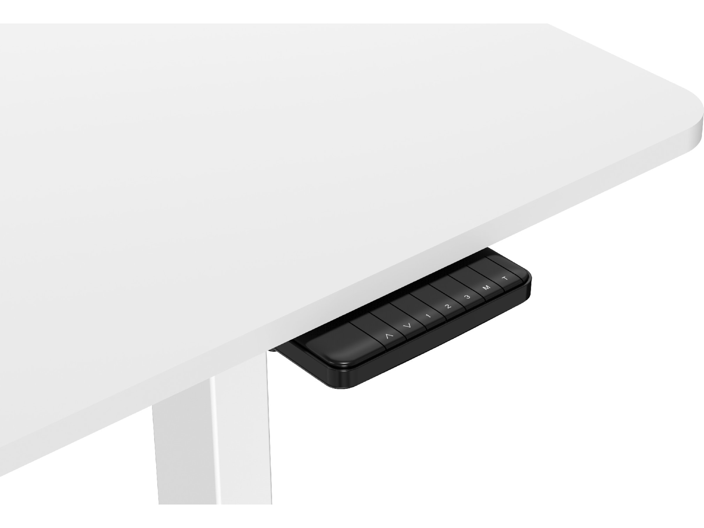 Ergonomiskt höj-/sänkbord 120cm (vit/eik) Aktivitetsbord