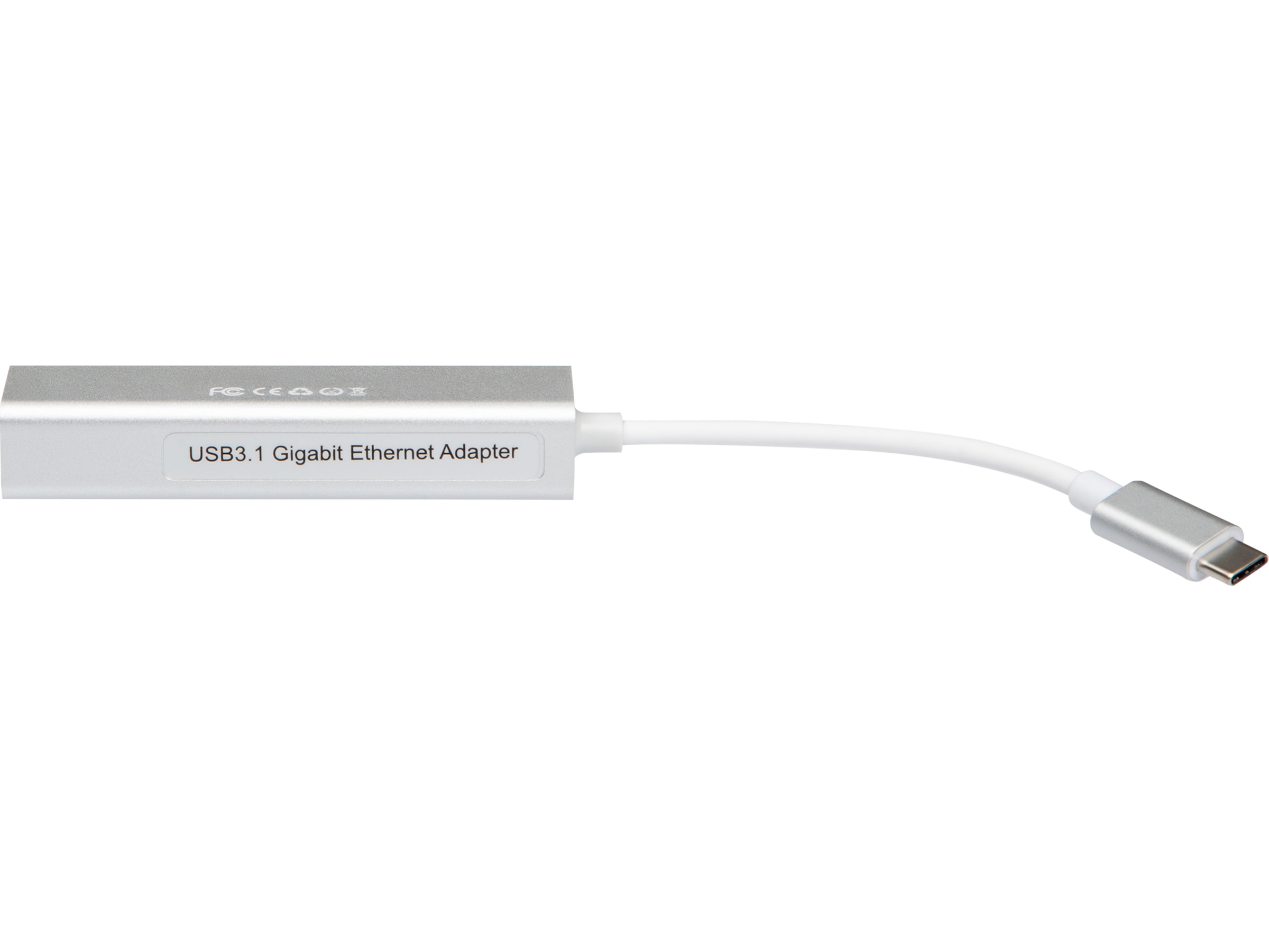 USB-C till 3xUSB-A Adapter 0,3m (vit) USB-kablar