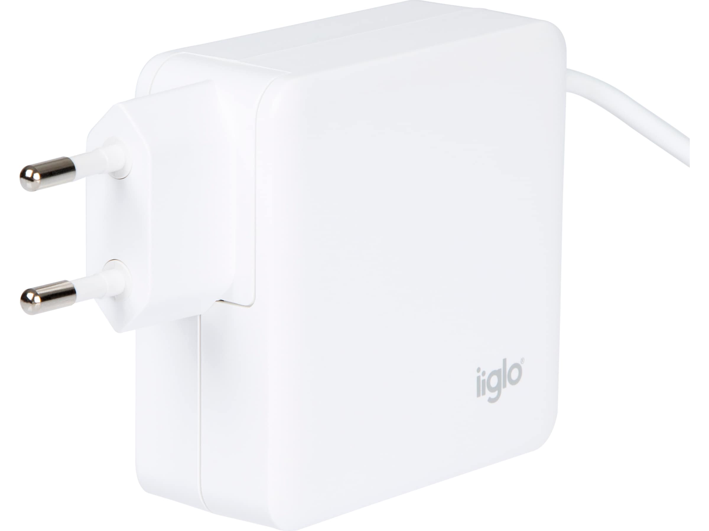 iiglo universal laddare till PC, telefon och surfplatta, USB-C 65W Batteri och laddare