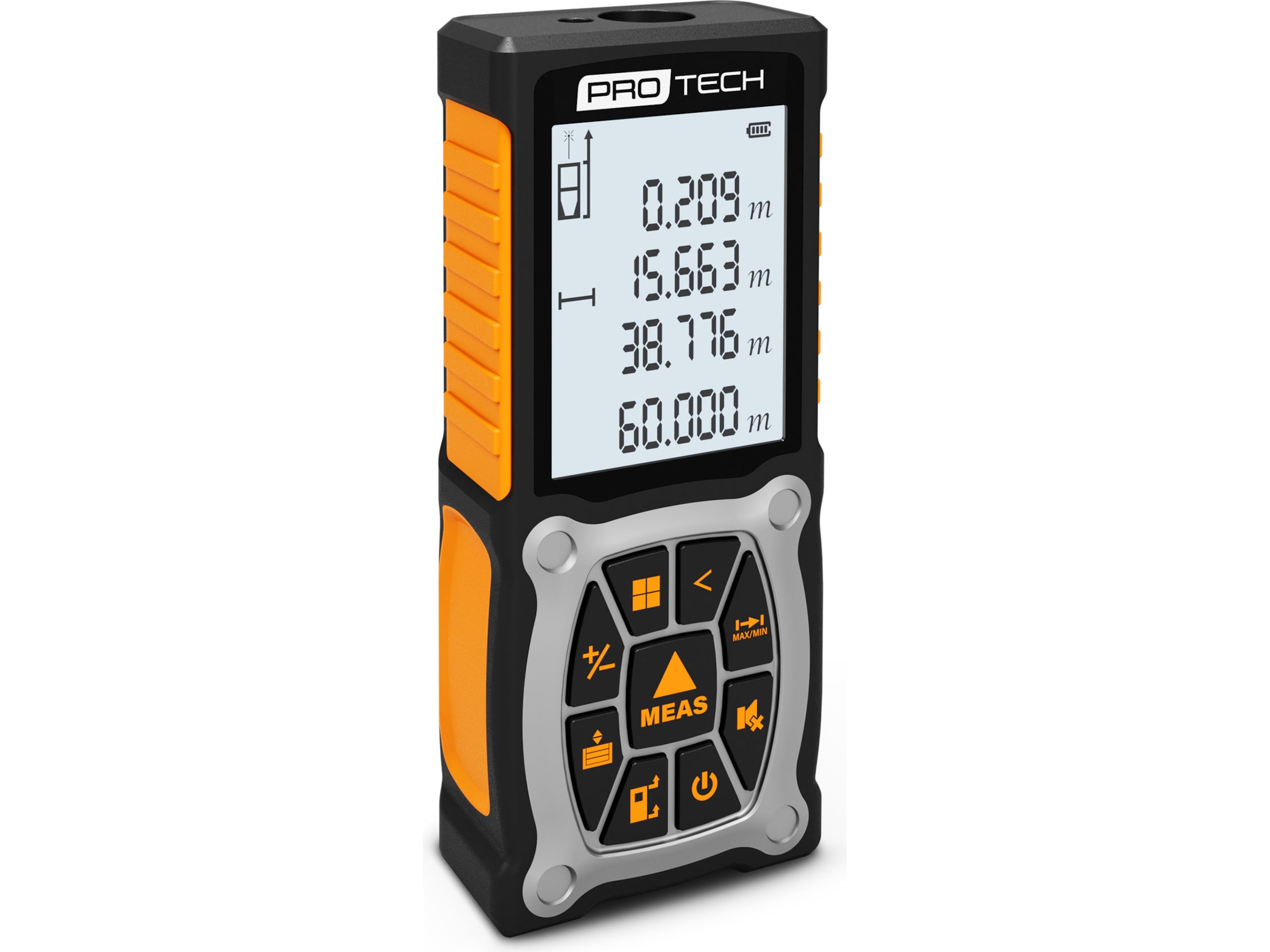 Protech avståndsmätare 60 meter röd laser Laser & Vattenpass