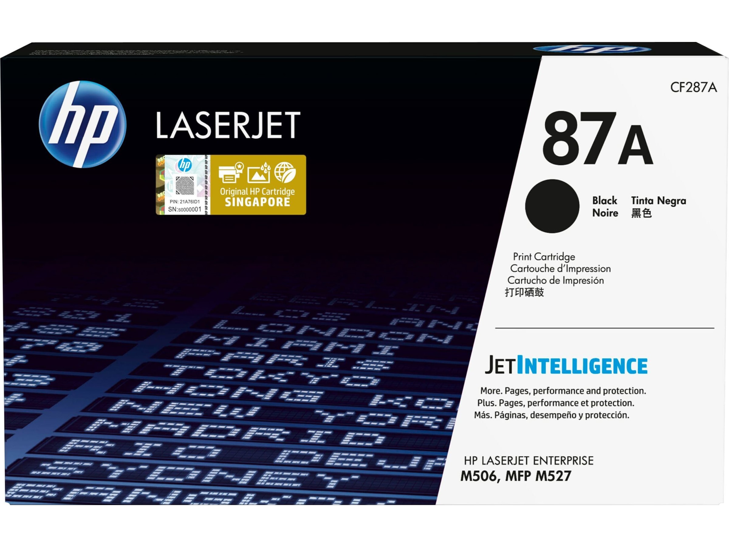 HP Toner 87 svart Lasertoner