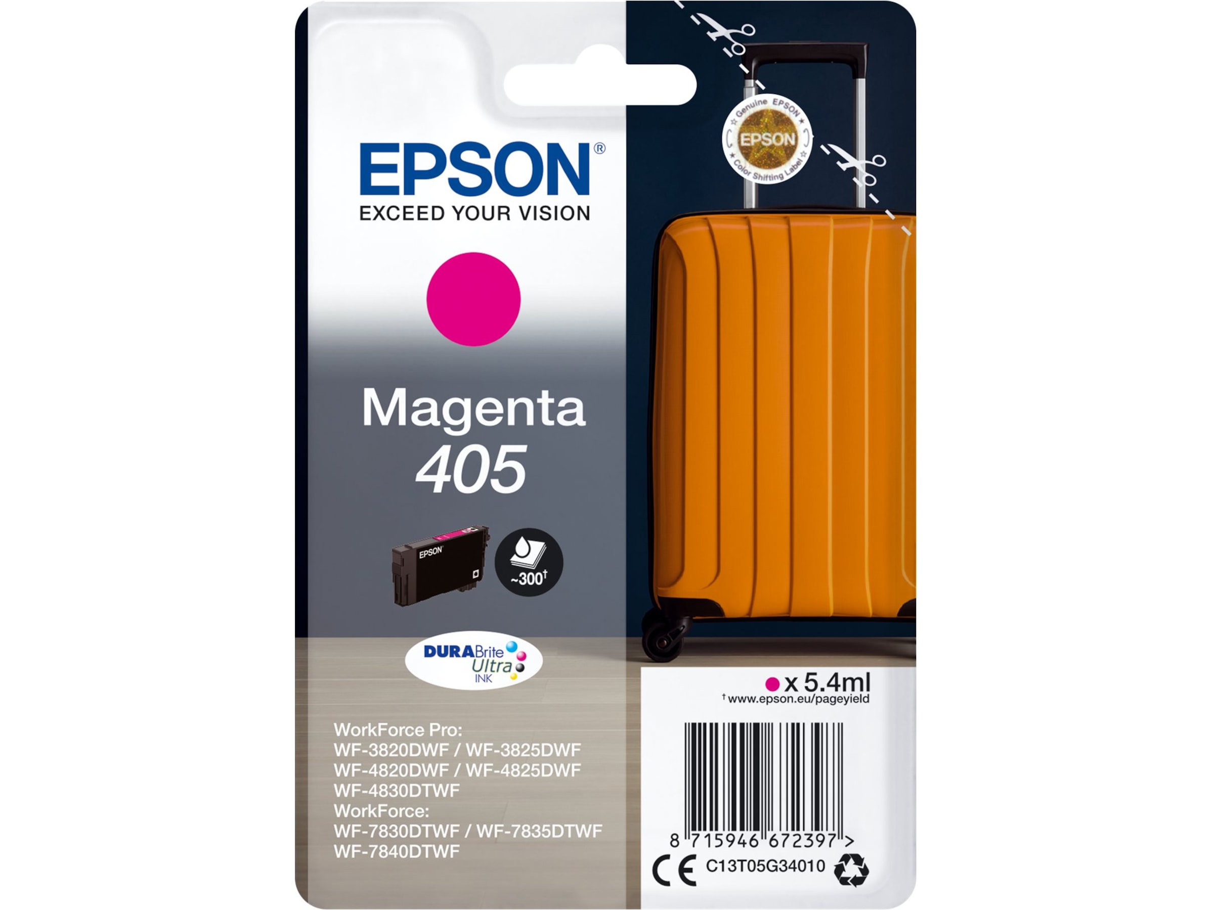 Epson 405 magenta DuraBrite Ultra bläck Bläckpatron